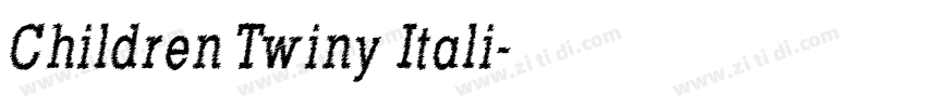 Children Twiny Itali字体转换